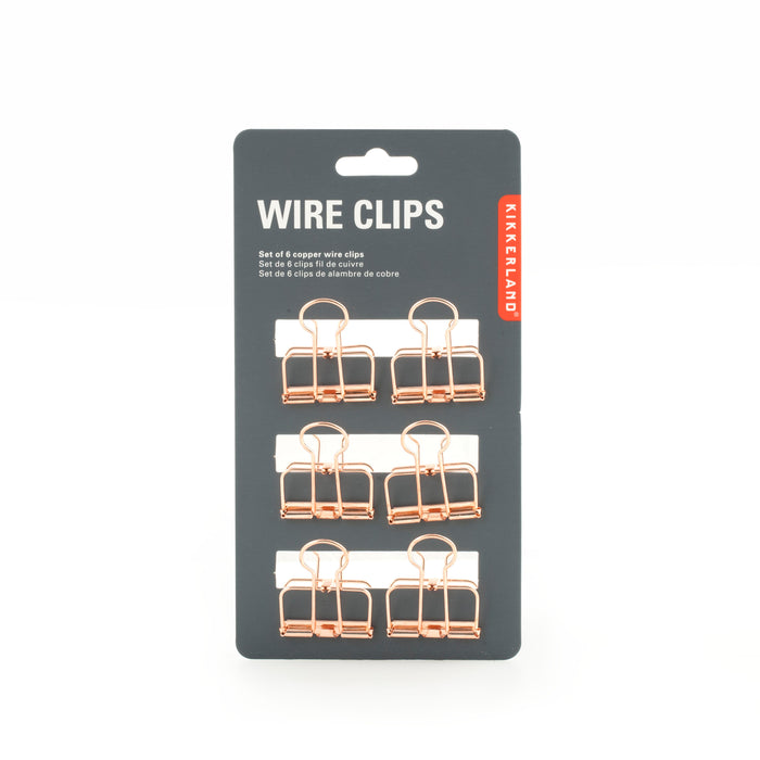 Copper Wire Clips S/6