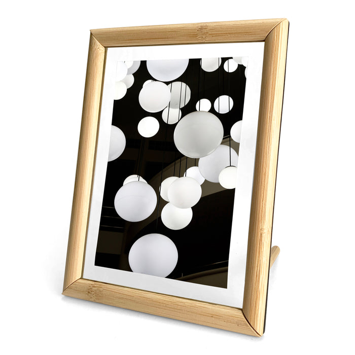 Large Floating Bamboo Frame, for 4x6 Photos, 5x7 Photos