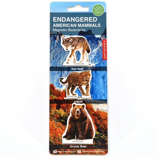 Endangered African Mammals Bookmarks, Wolf/Jaguar/Bear, S/3
