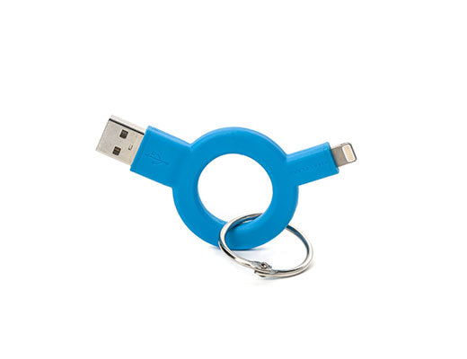 Charge & Sync Keychain - Blue
