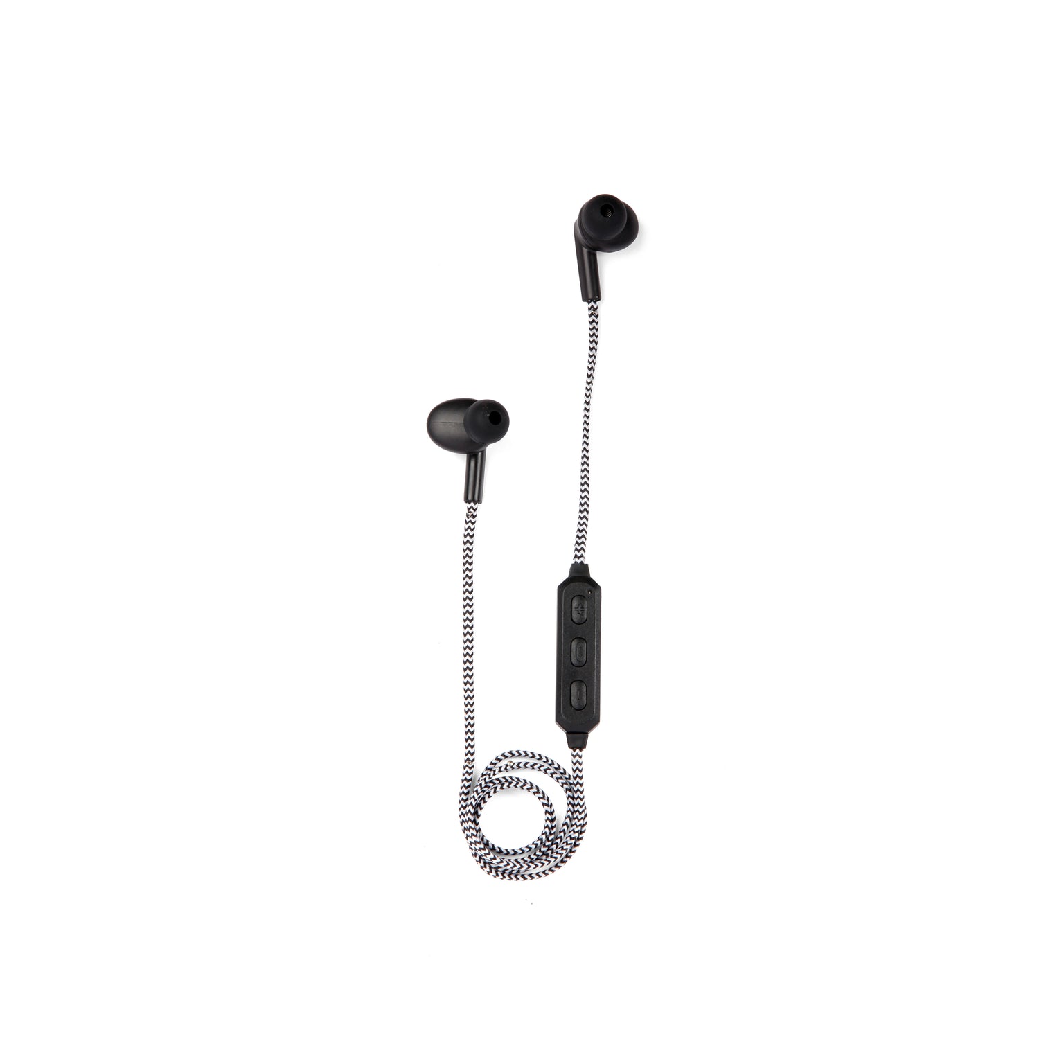 Black Cotton Braided Wireless Earbuds – Kikkerland Design Inc