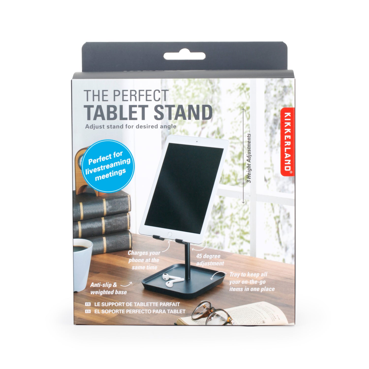 Cork Tablet Stand . Kindle Holder . Tabletop E-reader Stand . Base for  Ebook Reader . iPad Support . Tech Gift . Stand for Cooking / Reading 