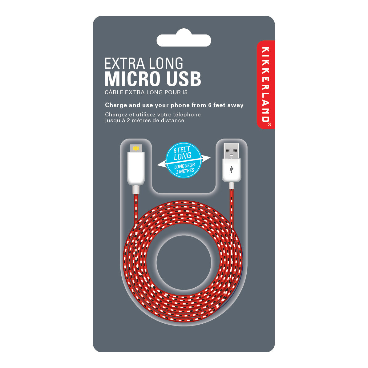 Câble de chargement micro USB extra long