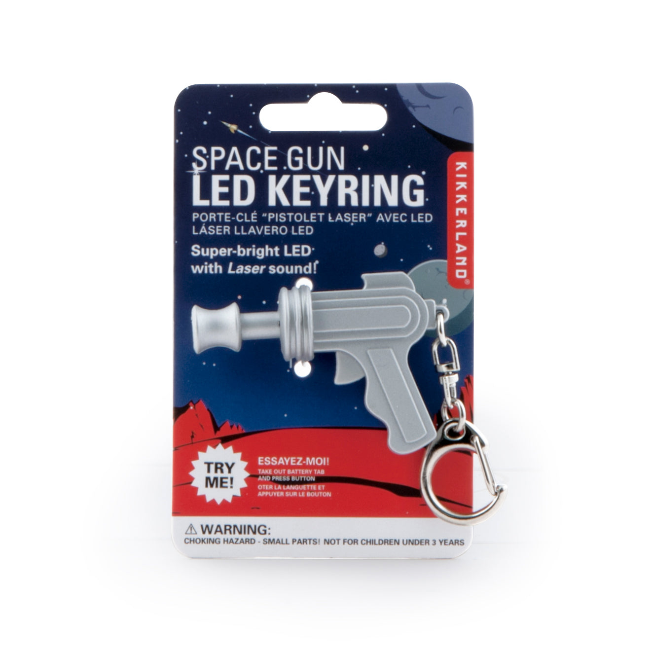 Space Gun LED & Sound Keychain
